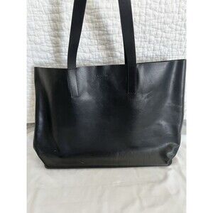 Everlane Oversized Tote Bag Black Leather